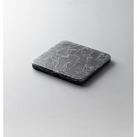 *Доска сервировочная 13,5х13,5см, стекло, серия FREEZE SLAB, цвет серый FS-S-GR