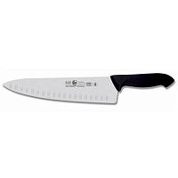 Нож поварской "Шеф" 25см с бороздками, черный HORECA PRIME 28100.HR80000.250