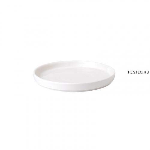 Тарелка мелкая CHEFS Walled d15,7см h2см, с прямым бортом, Chefs Plates, цвет White WHWP161