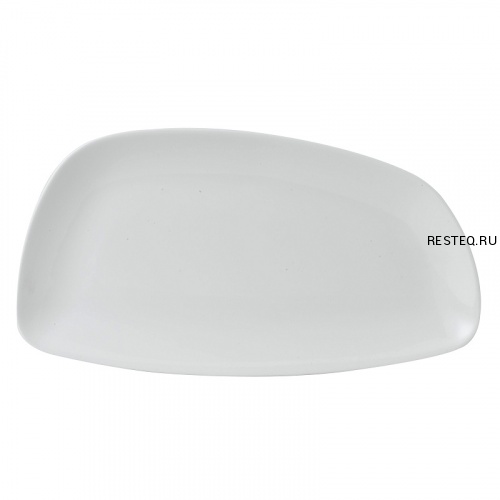 Блюдо сервировочное CHEFS GEO 35х18,5см, без борта, Chefs Plates, цвет White WHGE351