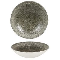 Салатник 0,42л d18,2см, без борта, цвет Raku Quartz Black, Studio Prints RKBQEVB71