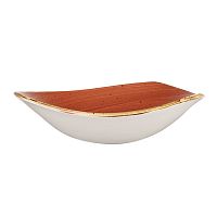 Салатник треугольный 0,60л d23,5см, без борта, Stonecast, цвет Spiced Orange SSOSTRB91