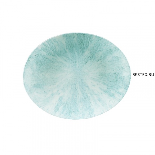 Блюдо овальное 31,7х25,5см, без борта, цвет Stone Aquamarine, Studio Prints STAMOP121