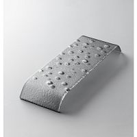 *Подиум 24х9,5см h3см, матовый, с фактурой, стекло, серия TOP, цвет серый TOP-GR-MAT
