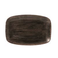 Блюдо прямоугольное CHEFS 30х19,9см, без борта, Stonecast Patina, цвет Iron Black PAIBOBL41