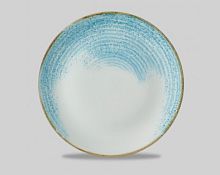 Тарелка мелкая 26см, без борта, цвет Aquamarine, Studio Prints Homespun Accents HAAMEV101