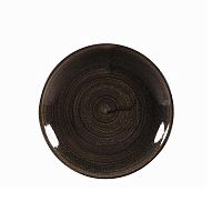 Тарелка мелкая 16,5см, без борта, Stonecast Patina, цвет Iron Black PAIBEVP61
