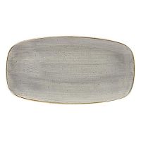 Блюдо прямоугольное CHEFS 26,9х12,7см, без борта, Stonecast, цвет Peppercorn Grey SPGSXO101