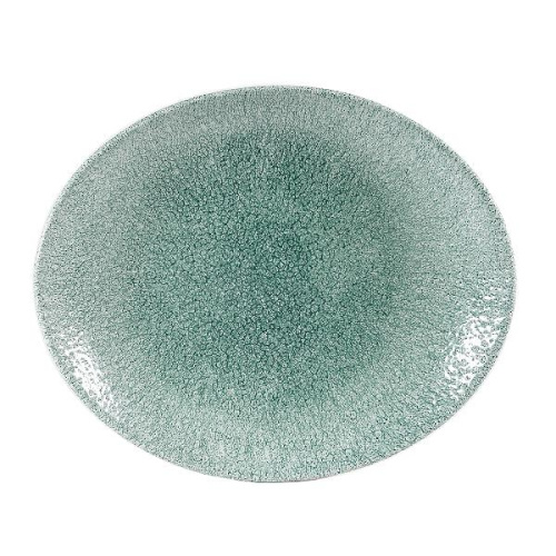 Блюдо овальное 31,7х25,5см, без борта, цвет Raku Jade Green, Studio Prints RKJGOP121 Блюдо овальное 31,7х25,5см, без борта, цвет Raku Jade Green, Studio Prints RKJGOP121