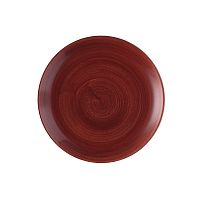 Тарелка мелкая 16,5см, без борта, Stonecast Patina, цвет Rust Red PAREEVP61