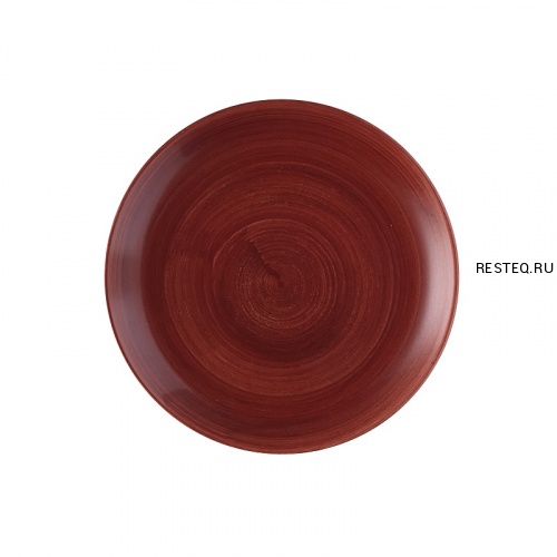 Тарелка мелкая 16,5см, без борта, Stonecast Patina, цвет Rust Red PAREEVP61