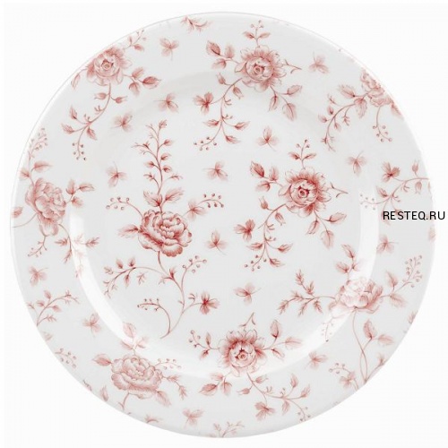 Тарелка мелкая 27,6см Vintage Prints, цвет Cranberry Rose Chintz RCCVP581