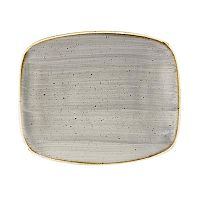 Блюдо прямоугольное CHEFS 23,7х15,7см, без борта, Stonecast, цвет Peppercorn Grey SPGSOBL21