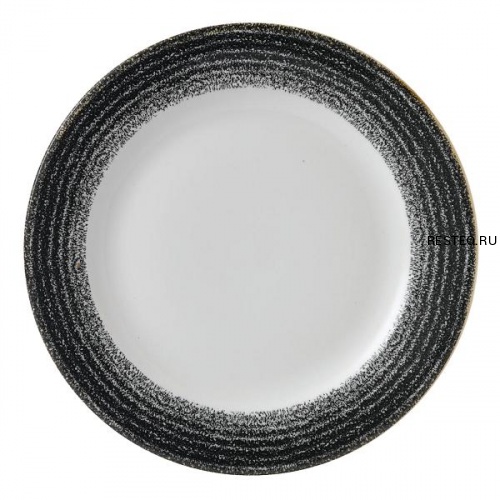 Тарелка мелкая 27,6см, с бортом, цвет Charcoal Black, Studio Prints SPCBVP581
