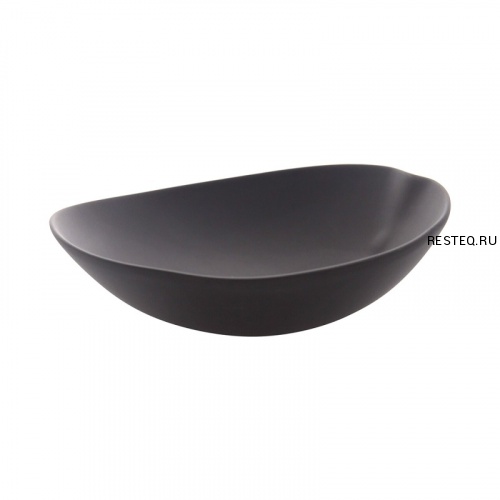 Салатник Beltz 21,5х22см h7,5см, фарфор, серия Shell Line, цвет черный матовый 12023