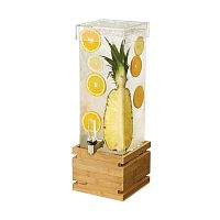 Диспенсер BEVERAGE для сока, 7,6л 18,4х18,4см h59,7см, бамбук/акрил LD179