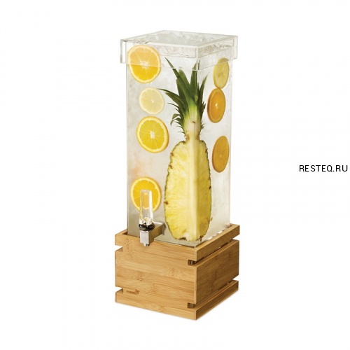 Диспенсер BEVERAGE для сока, 7,6л 18,4х18,4см h59,7см, бамбук/акрил LD179