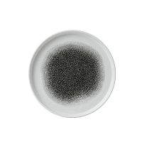 Тарелка мелкая CHEFS Walled d21см h2см, с прямым бортом, цвет Raku Quartz Black, Studio Prints RKBQW