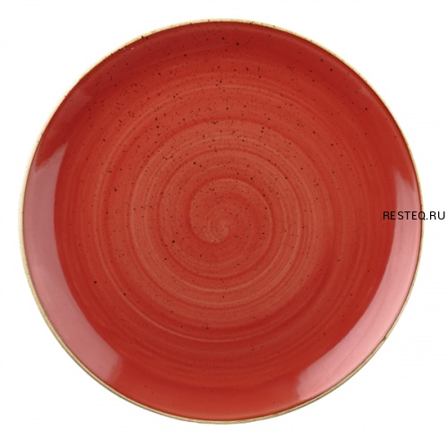 Тарелка мелкая 32,4см, без борта, Stonecast, цвет Berry Red SBRSEV121