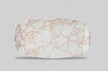 Блюдо прямоугольное CHEFS 29,8х15,3см, без борта, цвет Kintsugi Coral, KTAMXO111