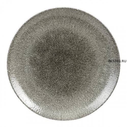 Тарелка мелкая 28,8см, без борта, цвет Raku Quartz Black, Studio Prints RKBQEV111