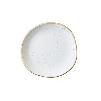 Тарелка мелкая "Волна" 18,6см, без борта, Stonecast, цвет Barley White SWHSOG71