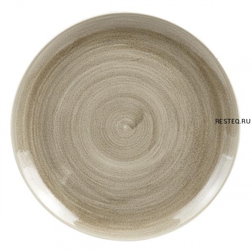 Тарелка мелкая 28,8см, без борта, Stonecast Patina, цвет Antique Taupe PAATEV111