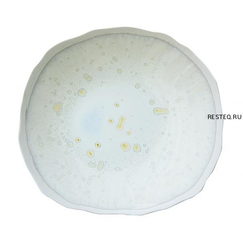 Тарелка мелкая 22х20см, керамика, цвет NACRE, Plume 963038