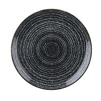 Тарелка мелкая 28,8см, без борта, цвет Charcoal Black, Studio Prints SPCBEV111