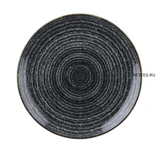 Тарелка мелкая 28,8см, без борта, цвет Charcoal Black, Studio Prints SPCBEV111