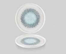 Тарелка мелкая 21см, h2см с прямым бортом, Chefs Plate, цвет Aquamarine, FSBLWP211