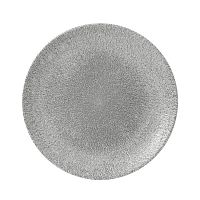Тарелка мелкая 26см, без борта, цвет Raku Jasper Grey, Studio Prints RKGJEV101