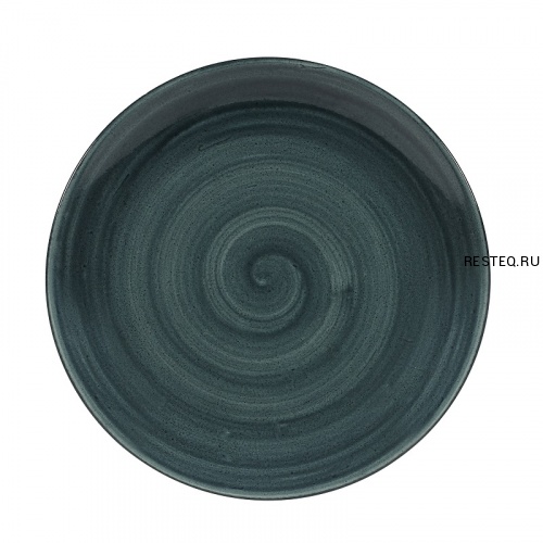 Тарелка мелкая 26см, без борта, Stonecast Patina, цвет Rustic Teal PATREV101