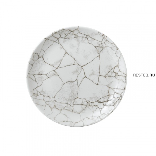 Тарелка мелкая 28,8см, без борта, цвет Kintsugi Agate Grey, Studio Prints KTAGEV111