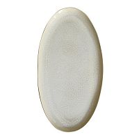 Блюдо овальное 55х27,5см, керамика, цвет PERLE, Plume 962276