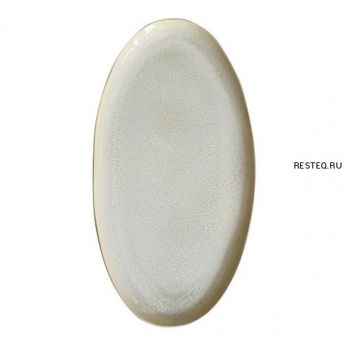 Блюдо овальное 55х27,5см, керамика, цвет PERLE, Plume 962276
