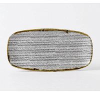 Блюдо прямоугольное CHEFS 35,5х18,9см, без борта, цвет Stone Grey, Studio Prints SPSGXO141