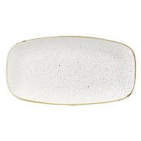 Блюдо прямоугольное CHEFS 35,5х18,9см, без борта, Stonecast, цвет Barley White SWHSXO141