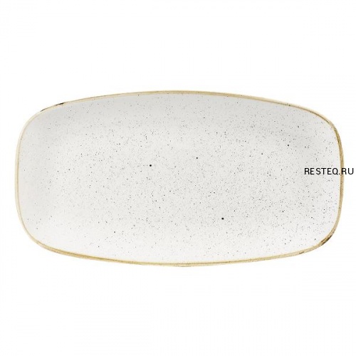 Блюдо прямоугольное CHEFS 35,5х18,9см, без борта, Stonecast, цвет Barley White SWHSXO141