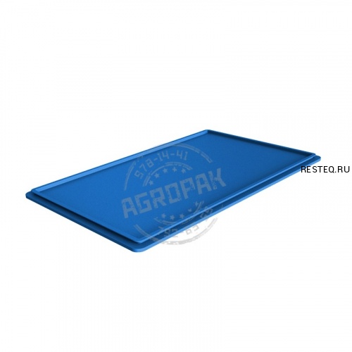 Крышка для ящиков 740х460мм, сплошной, п/э, цвет синий X 740.460.025-00 BL