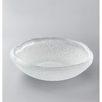 *Пиала d15см h4,5см, стекло, матовая, серия STONE, цвет белый ST-M-TR-MAT
