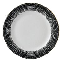 Тарелка мелкая 26,1см, с бортом, цвет Charcoal Black, Studio Prints SPCBVP101