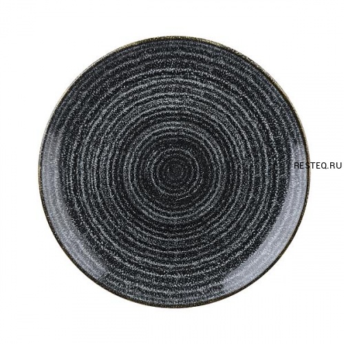 Тарелка мелкая 16,5см, без борта, цвет Charcoal Black, Studio Prints SPCBEVP61