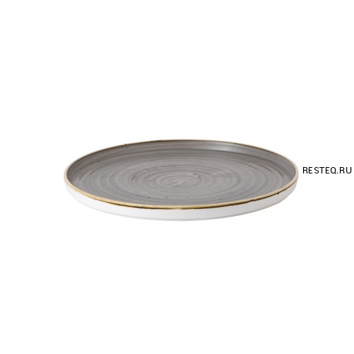 Тарелка мелкая CHEFS Walled d15,7см h2см, с прямым бортом, Stonecast, цвет Peppercorn Grey SPGSWP161