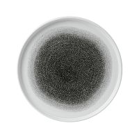 Тарелка мелкая CHEFS Walled d26см h2см, с прямым бортом, цвет Raku Quartz Black, Studio Prints RKBQW
