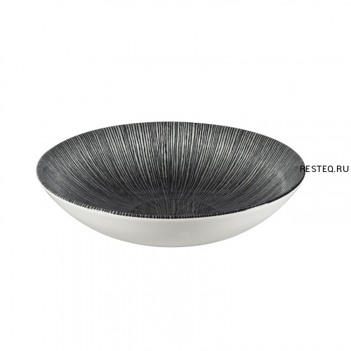 Салатник 0,42л d18,2см, без борта, цвет Agano Black, Studio Prints AGBLEVB71