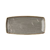 Блюдо сервировочное 29,5х15см, без борта, Stonecast, цвет Peppercorn Grey SPGSOP111