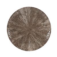 Тарелка мелкая 26см, без борта, цвет Stone Zircon Brown, Studio Prints STZBEV101