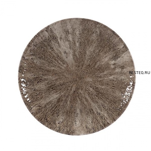 Тарелка мелкая 26см, без борта, цвет Stone Zircon Brown, Studio Prints STZBEV101