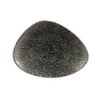 Блюдо треугольное CHEFS 20х15см, без борта, цвет Raku Quartz Black, Studio Prints RKBQTC201